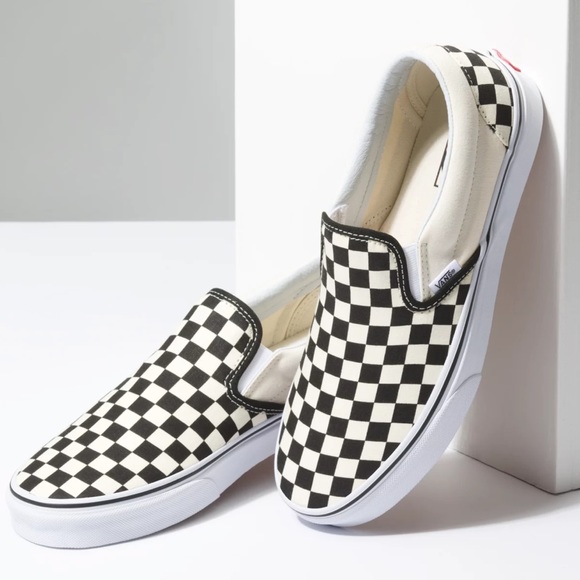 Vans Slip On Checkerboard Off White/Black Shoes